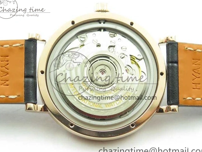 MIROTIME 1218 Durable Portofino 37mm RG V7F 1:1 Best Edition Gray Dial Diamonds Bezel on Black Leather Strap A 7089